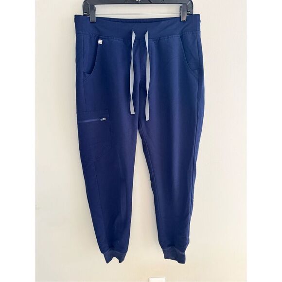 Figs Zamora Jogger Pants Navy Blue High Waisted Scrubs, Women’s M - Picture 2 of 8